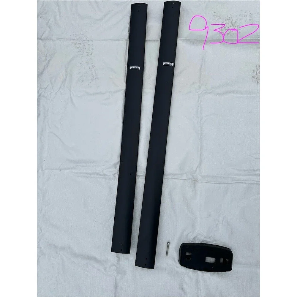 Universal Roof Rack Cross Bars Set Black Cargo Carrier Front Rear